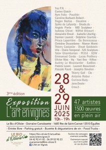affiche l'art en vignes 2025